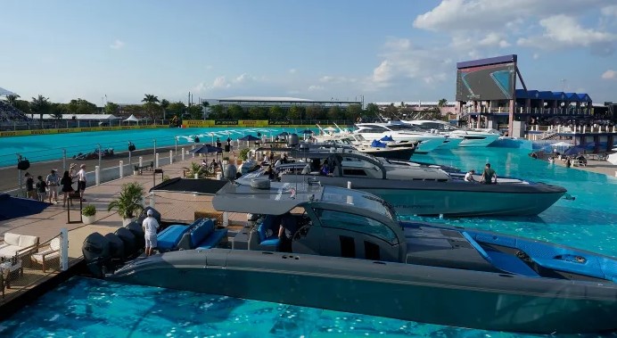 Miami Grand Prix F1 Fake Water in Marina