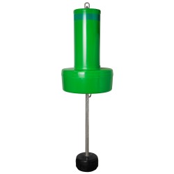 14" Diameter Green Channel Marker with Float Collar & External Ballast