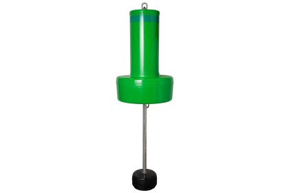 14" Diameter Green Channel Marker with Float Collar & External Ballast