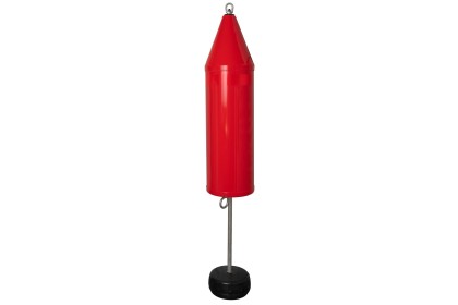 14" Diameter Standard Red (Nun) Channel Marker Buoy with External Ballast