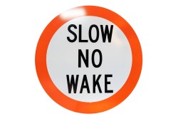 Slow No Wake Portage Sign - 24 in