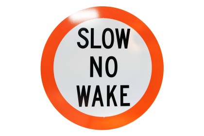 Slow No Wake Portage Sign - 24 in