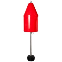 24" Diameter Red (Nun) Channel Marker Buoy with External Ballast