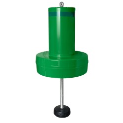 19" Diameter Green Float Collar Channel Marker Buoy with External Ballast