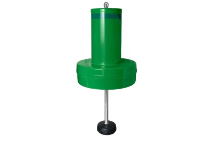 19" Diameter Green Float Collar Channel Marker Buoy with External Ballast