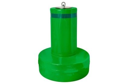 19" Diameter Green Float Collar Channel Marker Buoy & Bottom Mooring