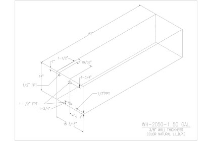 50 Gallon Water/Holding Tank - WH-2050-1