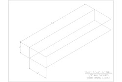 37 Gallon Blank Water/Holding Tank - B-2037-2