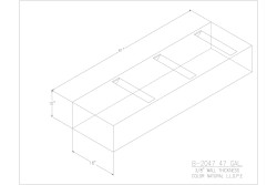 47 Gallon Blank Water/Holding Tank - B-2047