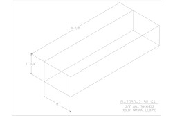 50 gallon Blank Water/Holding Tank - B-2050-2