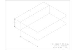 55 Gallon Blank Water/Holding Tank - B-2055-1