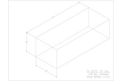 70 Gallon Blank Water/Holding Tank - B-2070