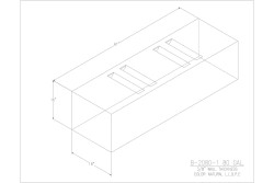 80 Gallon Blank Water/Holding Tank - B-2080-1