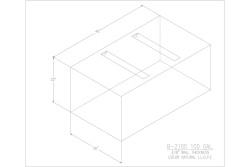 100 Gallon Blank Water/Holding Tank - B-2100