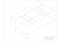 120 Gallon Blank Water/Holding Tank - B-2120-1