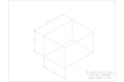 41 Gallon Blank Water/Holding Tank - B-2041-2