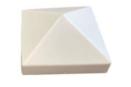 8" WHITE SQUARE PILING CAP